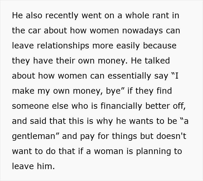 Guy Reminds Woman Of All The Things He Buys, Uses Them Against Her, Then Says She’s Hurting Him