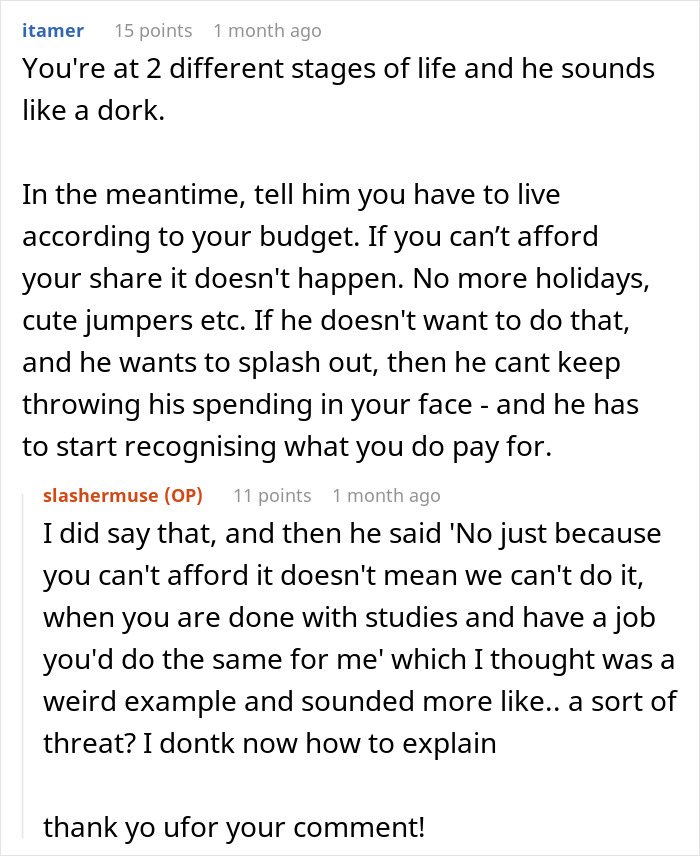 Guy Reminds Woman Of All The Things He Buys, Uses Them Against Her, Then Says She’s Hurting Him