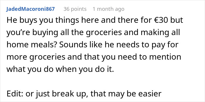 Guy Reminds Woman Of All The Things He Buys, Uses Them Against Her, Then Says She’s Hurting Him