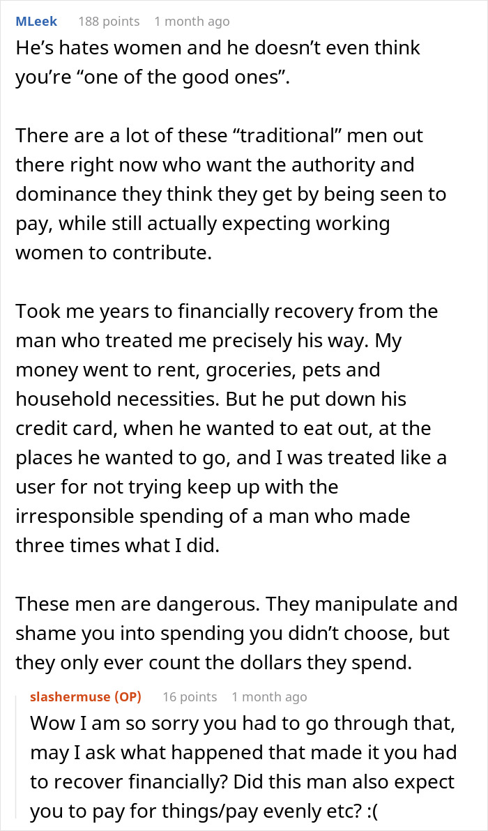 Guy Reminds Woman Of All The Things He Buys, Uses Them Against Her, Then Says She’s Hurting Him