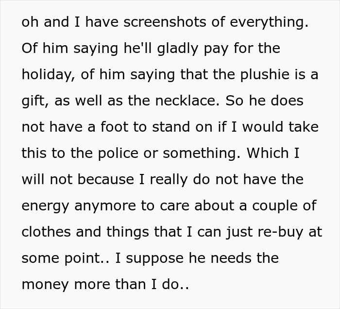 Guy Reminds Woman Of All The Things He Buys, Uses Them Against Her, Then Says She’s Hurting Him