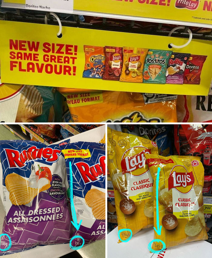90 Infuriating Times Shrinkflation Was So Blatant, It Felt Like A Scam (New Pics) 90 Infuriating Times Shrinkflation Was So Blatant, It Felt Like A Scam (New Pics)