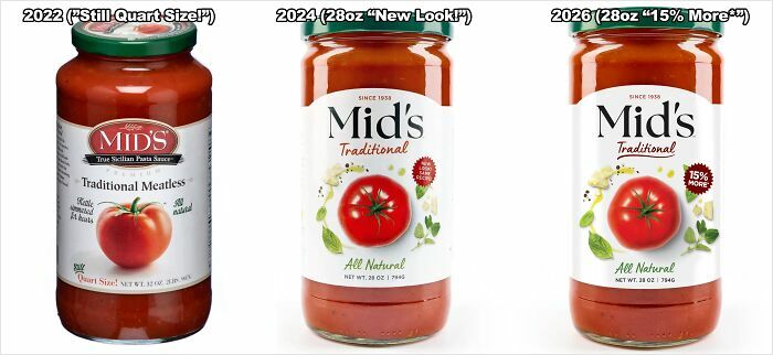 90 Infuriating Times Shrinkflation Was So Blatant, It Felt Like A Scam (New Pics) 90 Infuriating Times Shrinkflation Was So Blatant, It Felt Like A Scam (New Pics)
