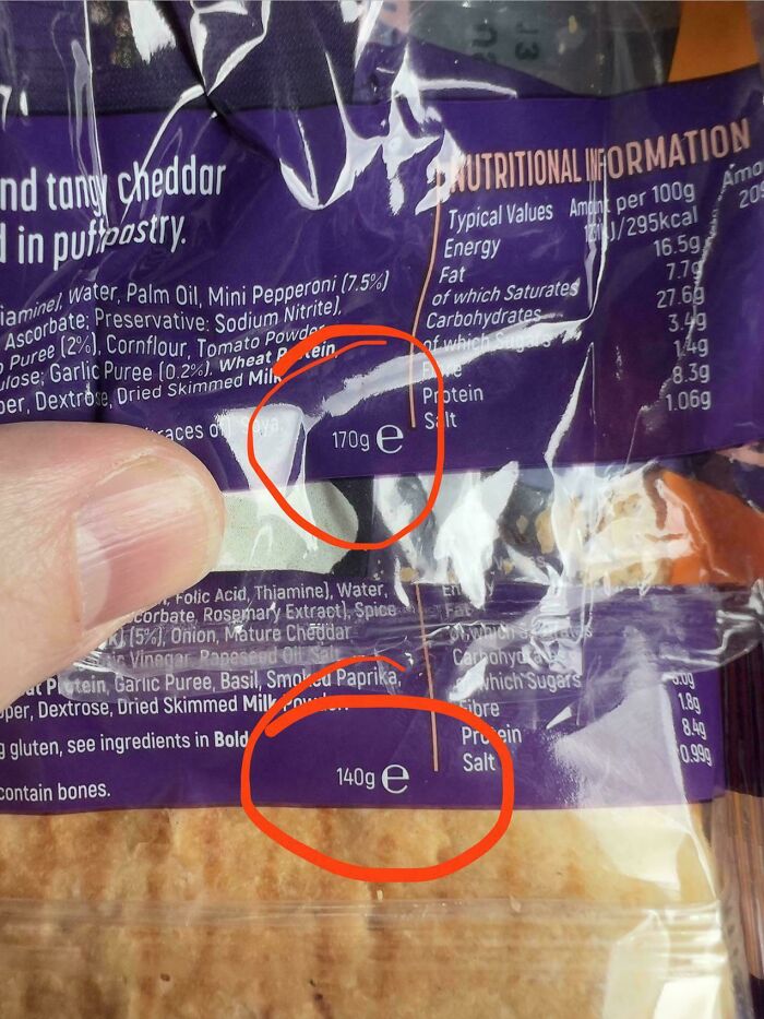 90 Infuriating Times Shrinkflation Was So Blatant, It Felt Like A Scam (New Pics) 90 Infuriating Times Shrinkflation Was So Blatant, It Felt Like A Scam (New Pics)