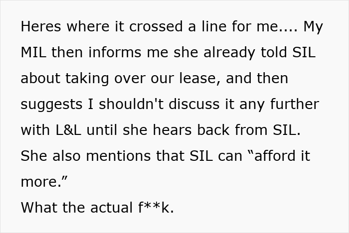 Couple Buys New House And Plans To Hand Over Lease To Friends, MIL Steps In And Ruins Everything Couple Buys New House And Plans To Hand Over Lease To Friends, MIL Steps In And Ruins Everything