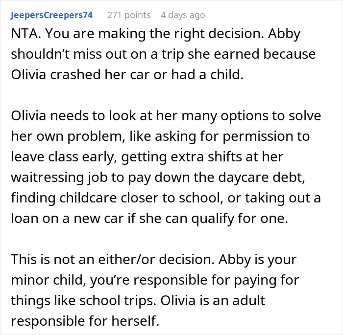 Woman Lashes Out At Parents Who Can Only Help One Of Their Daughters And They Don&rsquo;t Choose Her