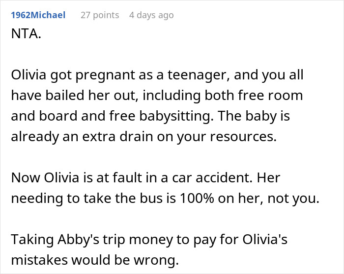 Woman Lashes Out At Parents Who Can Only Help One Of Their Daughters And They Don&rsquo;t Choose Her
