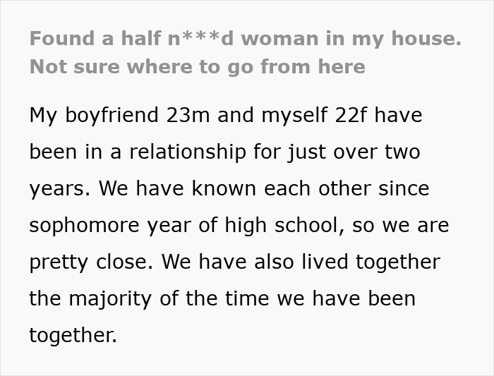 Woman Spots Unfamiliar Shoes By Her Bed, Then Her Panicking BF Tries To Keep Her Out Of The Bathroom