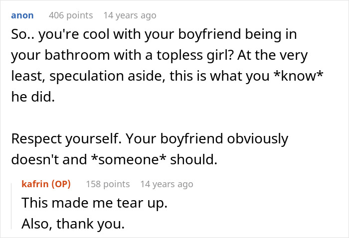 Woman Spots Unfamiliar Shoes By Her Bed, Then Her Panicking BF Tries To Keep Her Out Of The Bathroom