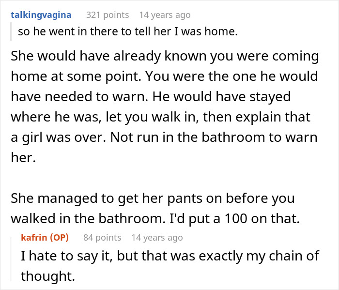 Woman Spots Unfamiliar Shoes By Her Bed, Then Her Panicking BF Tries To Keep Her Out Of The Bathroom