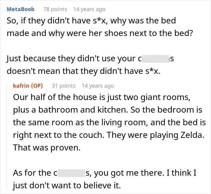 Woman Spots Unfamiliar Shoes By Her Bed, Then Her Panicking BF Tries To Keep Her Out Of The Bathroom