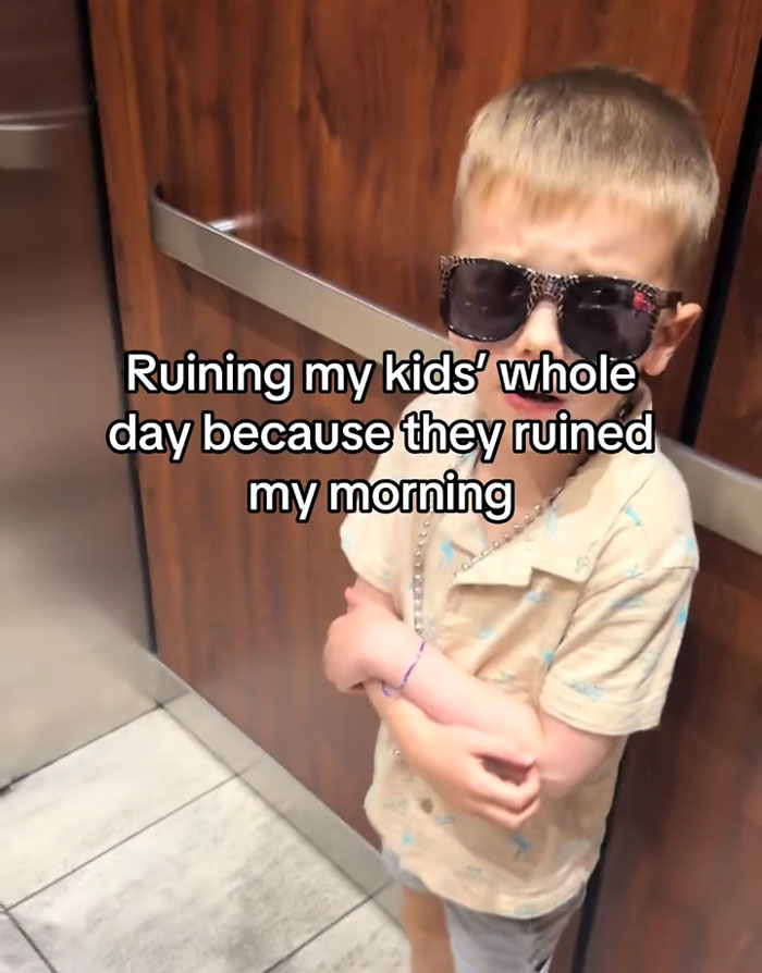Mom Pushes Elevator Button Before Her Son Can To Teach Him A Lesson, Then Ignores His Meltdown
