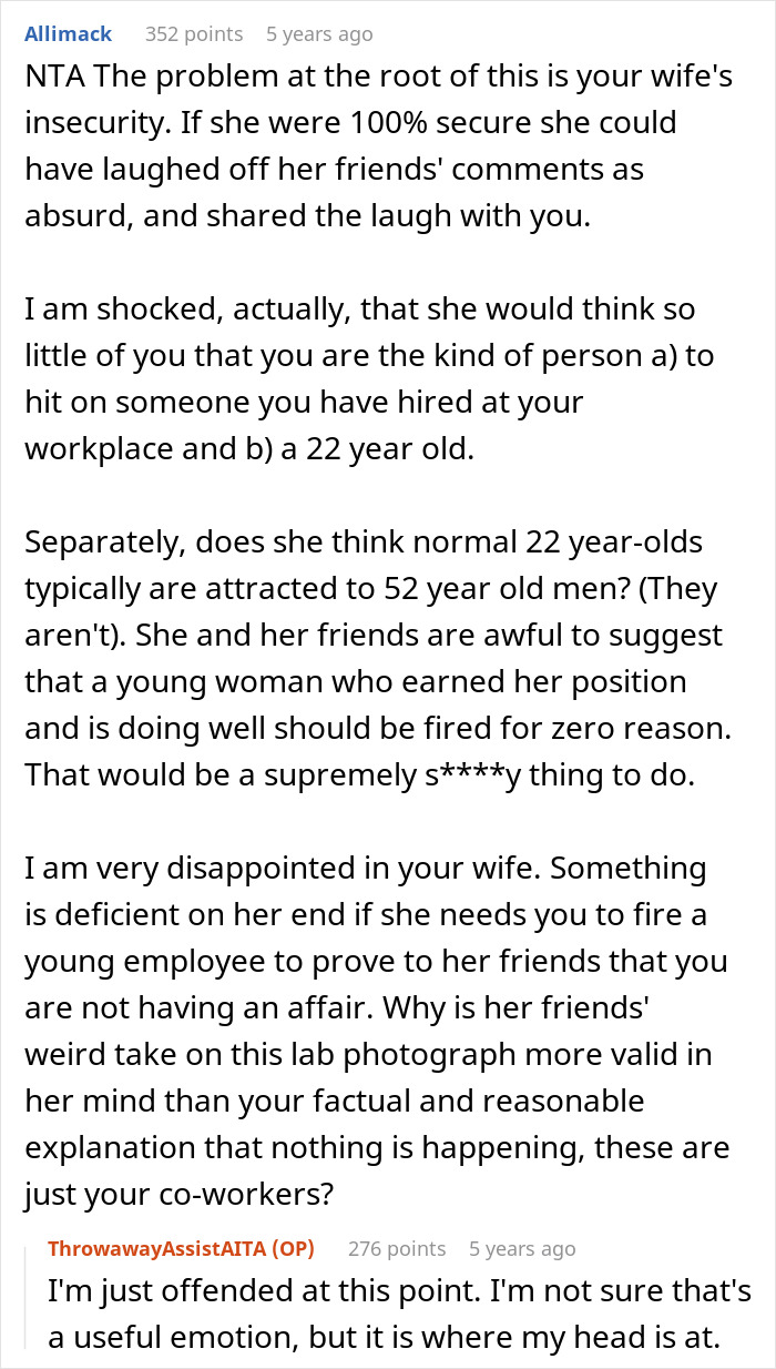 Friends Tell Woman To Ask Hubby To Fire 22YO Assistant To &ldquo;Test His Integrity,&rdquo; He Says It&rsquo;s Illegal