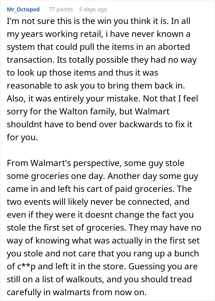 Woman Accidentally Forgets To Pay At Checkout, Walmart Demands She Haul Back 215 Lbs Of Groceries