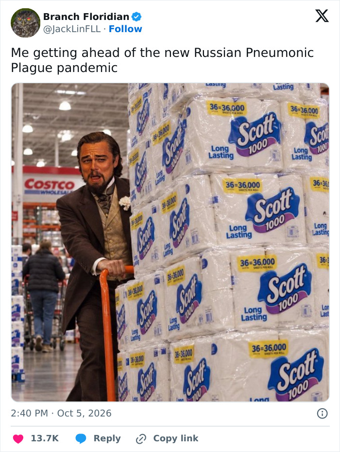 As Russian Plague Headlines Spread, Social Media Users Waste No Time Turning Them Into Dark Humor-Fueled Memes As Russian Plague Headlines Spread, Social Media Users Waste No Time Turning Them Into Dark Humor-Fueled Memes
