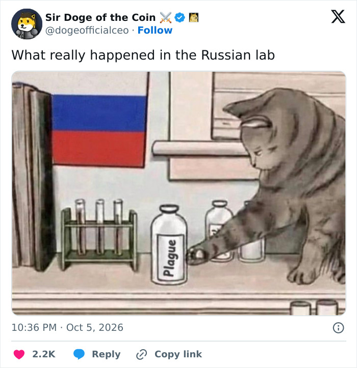 As Russian Plague Headlines Spread, Social Media Users Waste No Time Turning Them Into Dark Humor-Fueled Memes As Russian Plague Headlines Spread, Social Media Users Waste No Time Turning Them Into Dark Humor-Fueled Memes