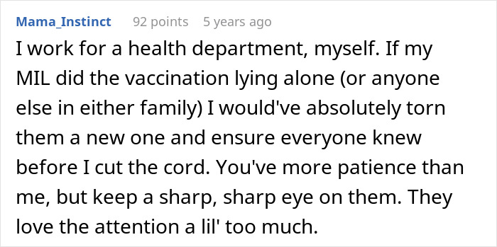 MIL Lies About Being Vaccinated For A “Big Announcement” At The Wedding MIL Lies About Being Vaccinated For A “Big Announcement” At The Wedding
