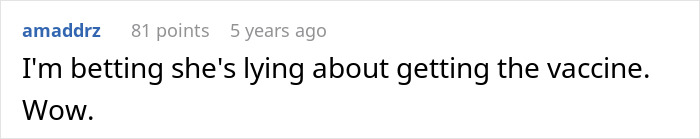 MIL Lies About Being Vaccinated For A “Big Announcement” At The Wedding MIL Lies About Being Vaccinated For A “Big Announcement” At The Wedding
