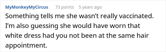 MIL Lies About Being Vaccinated For A “Big Announcement” At The Wedding MIL Lies About Being Vaccinated For A “Big Announcement” At The Wedding