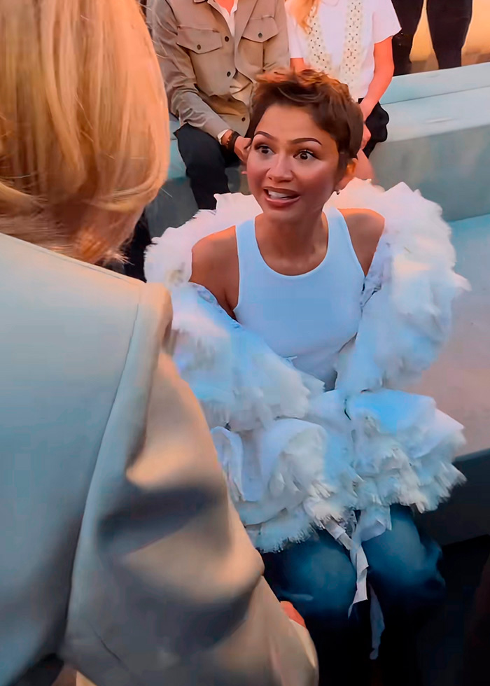 Zendaya Under Fire For “Rude” Gesture Towards France’s First Lady During Paris Fashion Week