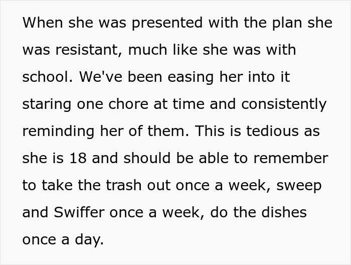 Aunt Puts A Chore Chart On The Fridge For Her 18-Year-Old Niece, And The Reaction Is Wildly Over The Top Aunt Puts A Chore Chart On The Fridge For Her 18-Year-Old Niece, And The Reaction Is Wildly Over The Top