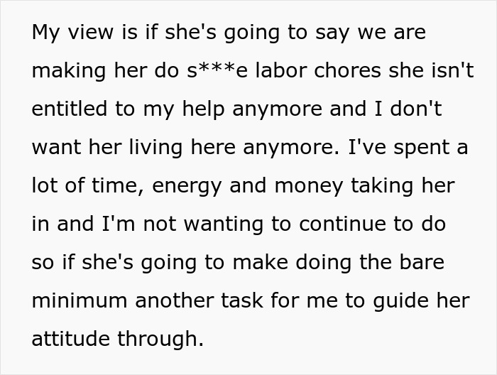 Aunt Puts A Chore Chart On The Fridge For Her 18-Year-Old Niece, And The Reaction Is Wildly Over The Top Aunt Puts A Chore Chart On The Fridge For Her 18-Year-Old Niece, And The Reaction Is Wildly Over The Top