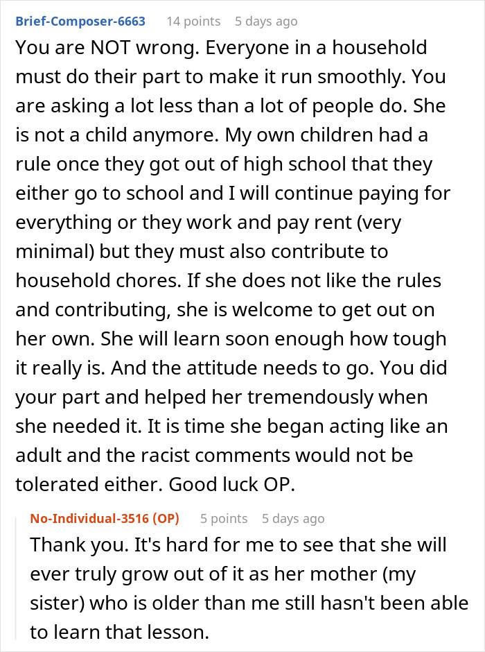 Aunt Puts A Chore Chart On The Fridge For Her 18-Year-Old Niece, And The Reaction Is Wildly Over The Top Aunt Puts A Chore Chart On The Fridge For Her 18-Year-Old Niece, And The Reaction Is Wildly Over The Top