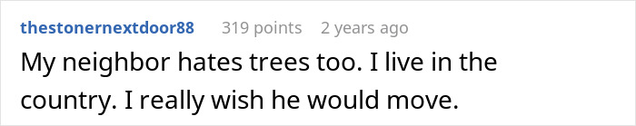 Entitled Neighbor Cuts Down Healthy 89-Year-Old Oak Without Asking, Demands To Split The $2,000 Cost