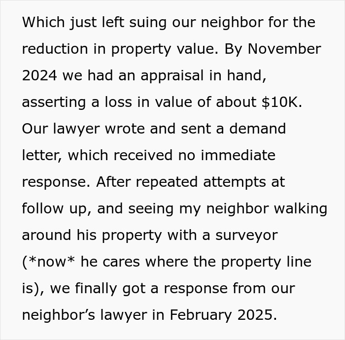 Entitled Neighbor Cuts Down Healthy 89-Year-Old Oak Without Asking, Demands To Split The $2,000 Cost