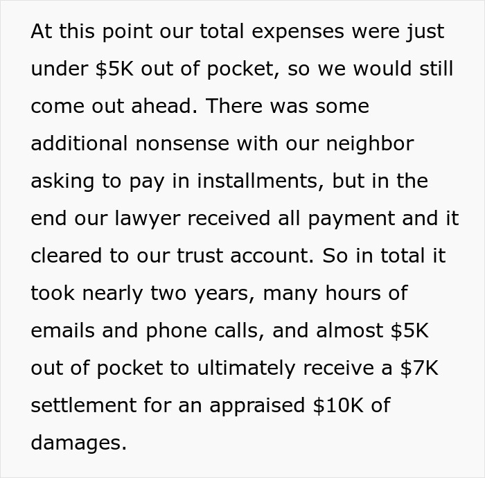 Entitled Neighbor Cuts Down Healthy 89-Year-Old Oak Without Asking, Demands To Split The $2,000 Cost