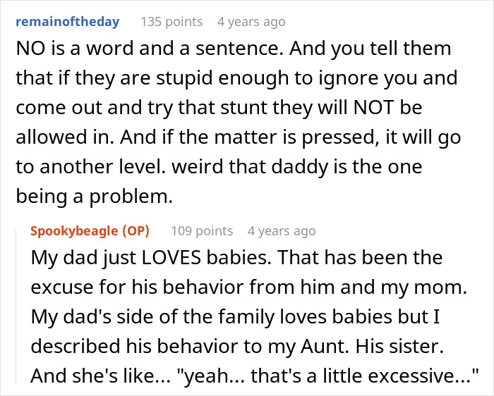 Woman Sets A Clear Boundary Before Giving Birth, Her Dad Takes It As Her Cutting Him Out Of Her Life