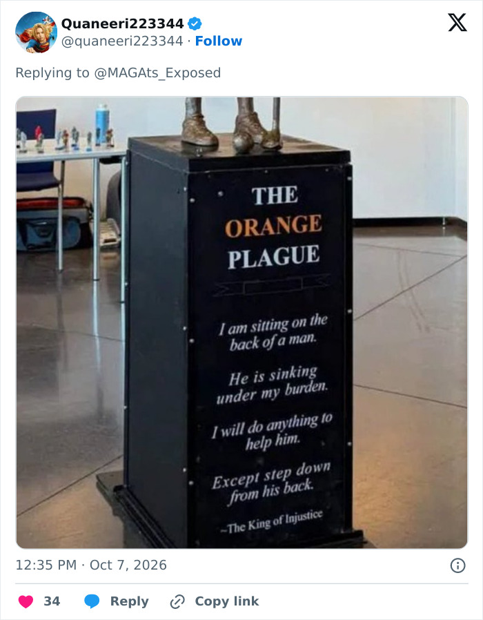 Satirical Golden Statue Of Donald Trump Goes On Display, And The Comments Are Brutal