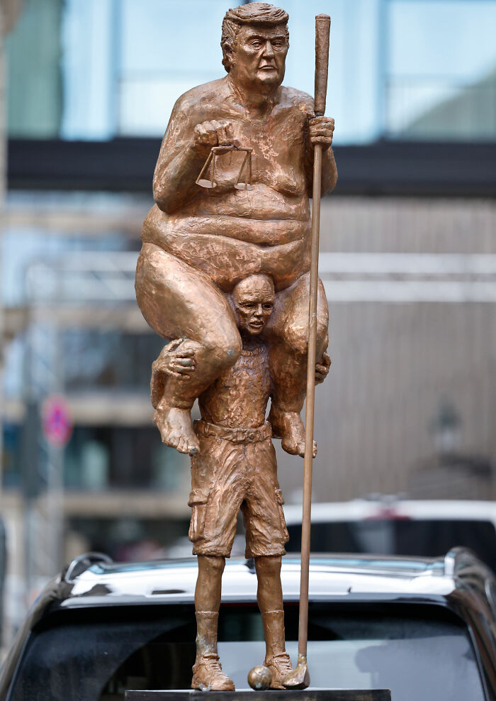Satirical Golden Statue Of Donald Trump Goes On Display, And The Comments Are Brutal