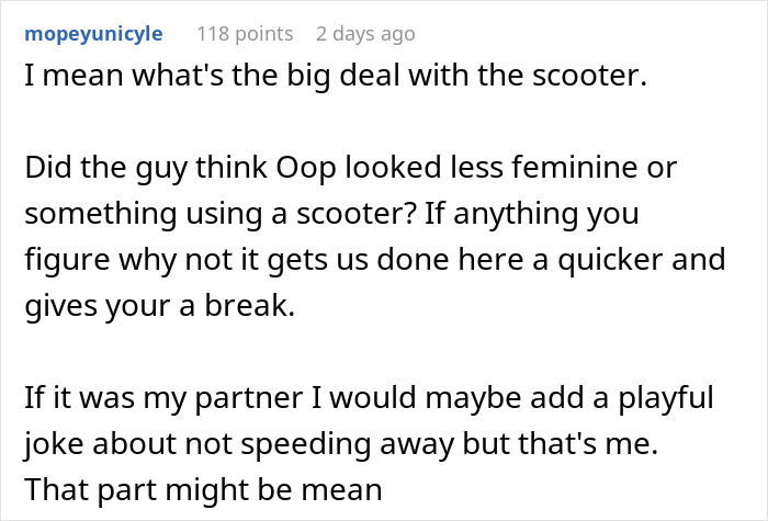 Woman Uses A Mobility Scooter At The Store, Her Boyfriend’s Reaction Reveals Feelings He’s Been Hiding Woman Uses A Mobility Scooter At The Store, Her Boyfriend’s Reaction Reveals Feelings He’s Been Hiding