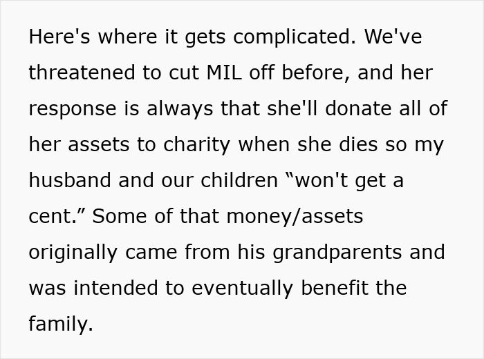 MIL Makes Everything About Herself, Plays Victim After Son Finally Tells Her How Horrible She Is