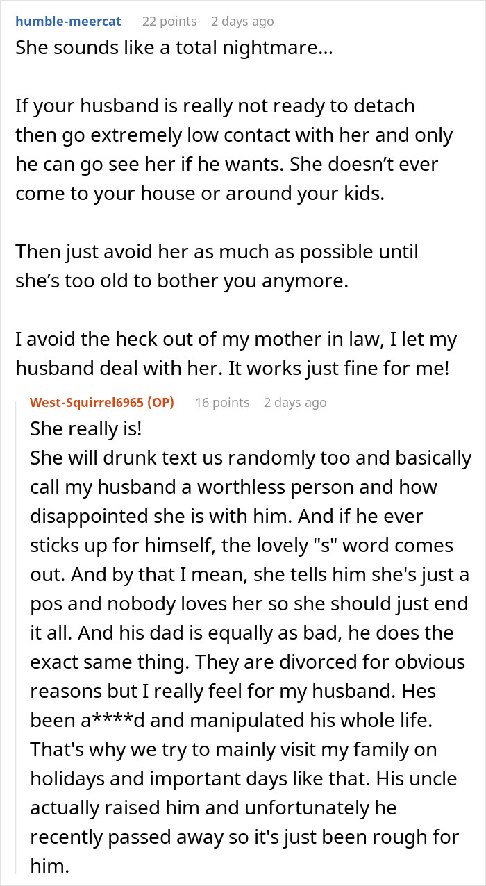 MIL Makes Everything About Herself, Plays Victim After Son Finally Tells Her How Horrible She Is