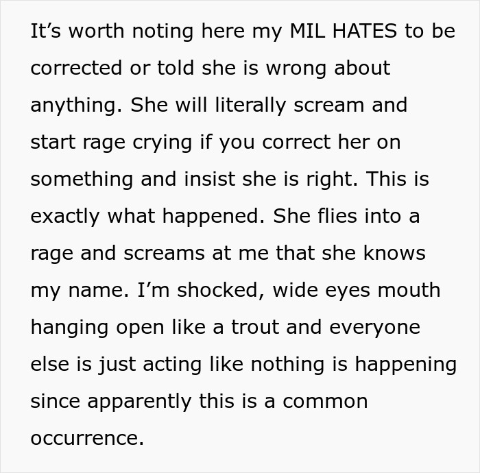 MIL Insists She Knows DIL&rsquo;s Name Despite Getting It Wrong For 10 Years, Family Is Baffled