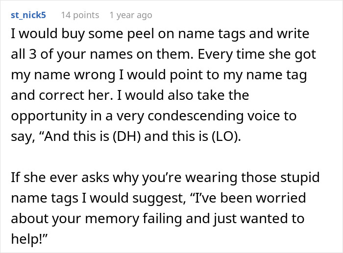 MIL Insists She Knows DIL&rsquo;s Name Despite Getting It Wrong For 10 Years, Family Is Baffled