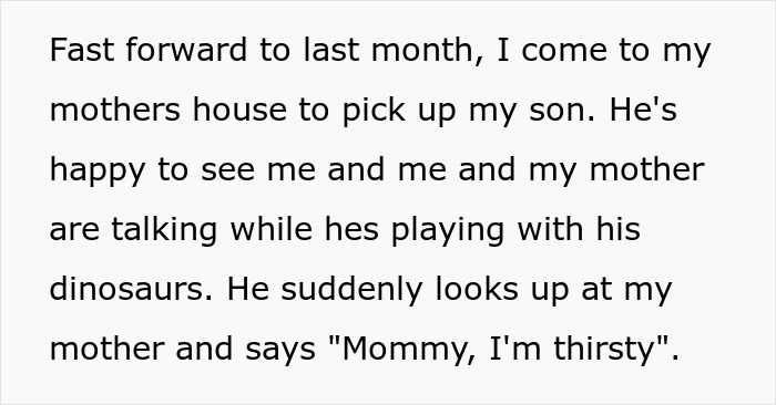Mother Returns For Her 3YO, Then Confronts Grandma After Learning She Taught Him To Call Her Mom