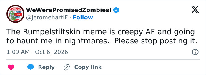 Creepy Backstory Behind “Rumpelstiltskin Tiptoe” Man Finally Revealed After Meme Takes Internet By Storm Creepy Backstory Behind “Rumpelstiltskin Tiptoe” Man Finally Revealed After Meme Takes Internet By Storm
