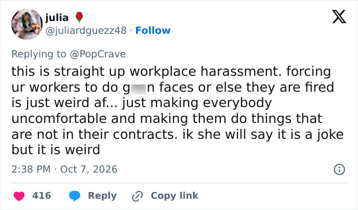 Zara Larsson Under Fire After Casually Revealing What She Forces Her Employees To Do: “Workplace Harassment”