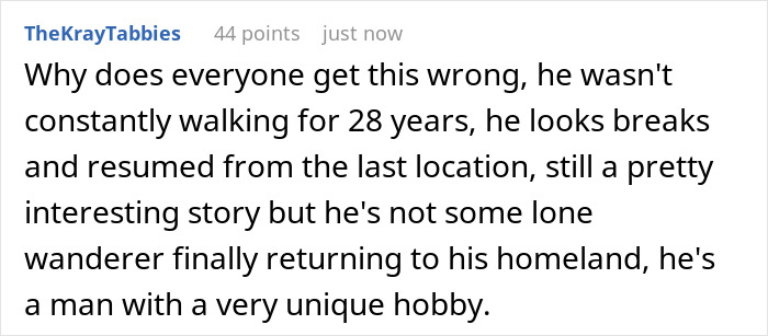 Man Goes For A Walk In 1998, Only Arrives Back Home Nearly 3 Decades Later After Crossing 29 Countries Man Goes For A Walk In 1998, Only Arrives Back Home Nearly 3 Decades Later After Crossing 29 Countries