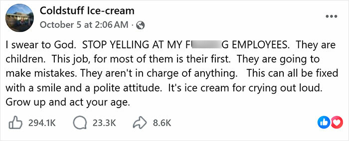 ‘Touch Grass’: This Ice Cream Shop Owner Is Going Viral For Epic Rant Defending Teen Employee ‘Touch Grass’: This Ice Cream Shop Owner Is Going Viral For Epic Rant Defending Teen Employee