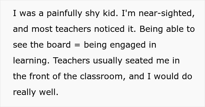 Nearsighted Student Asks To Sit Closer To The Board, Math Teacher Writes A Big Red “NO!” Nearsighted Student Asks To Sit Closer To The Board, Math Teacher Writes A Big Red “NO!”