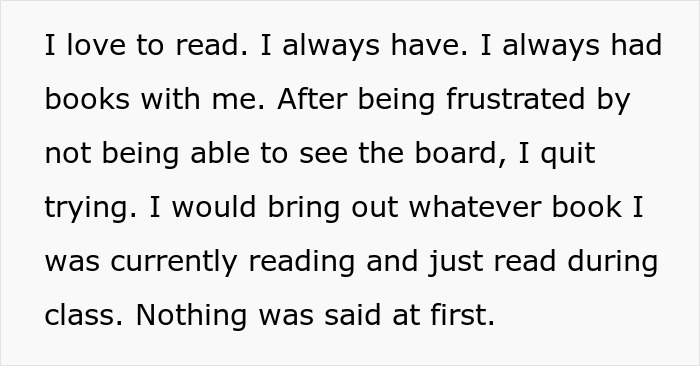 Nearsighted Student Asks To Sit Closer To The Board, Math Teacher Writes A Big Red “NO!” Nearsighted Student Asks To Sit Closer To The Board, Math Teacher Writes A Big Red “NO!”