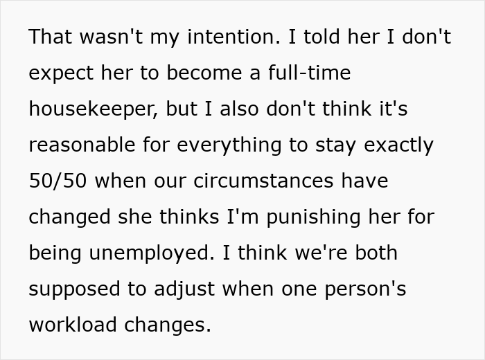 Unemployed Wife Refuses To Do Any Chores Because She’s Stressed