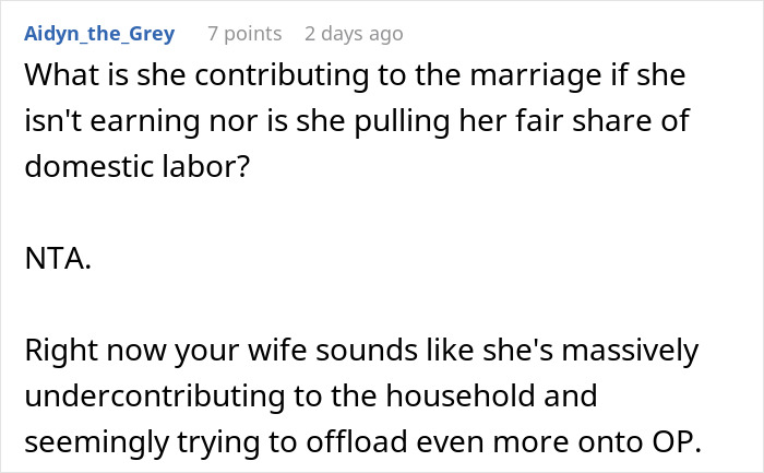 Unemployed Wife Refuses To Do Any Chores Because She’s Stressed