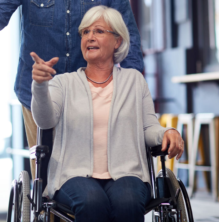 Feisty 80-Year-Old Amputee Chases Off A Man Who Wanted Her Wheelchair In The Most Hilarious Way