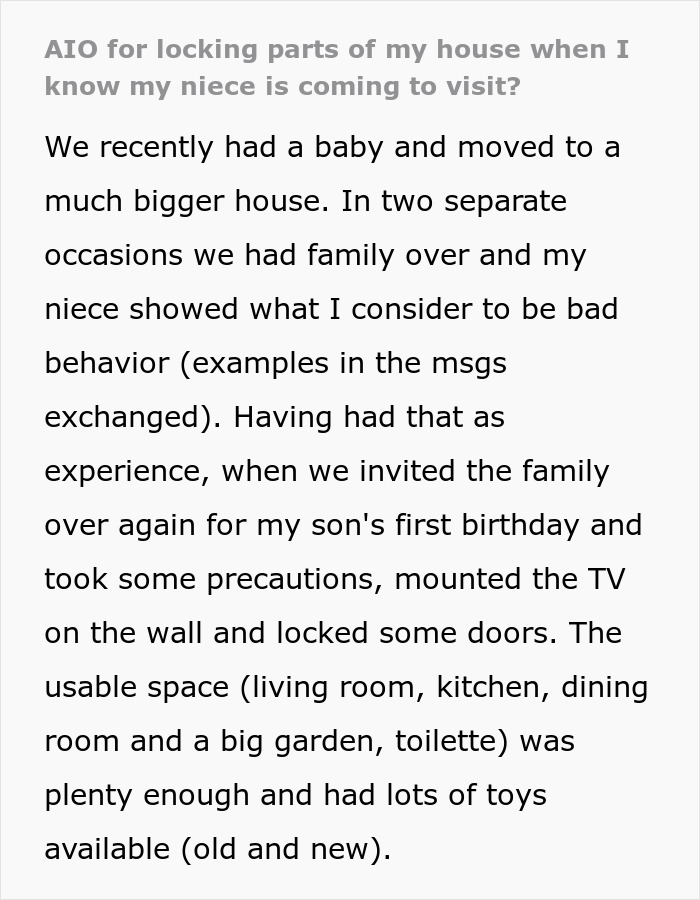 Exhausted New Parents Take Precautions Before Hosting Family, Sister Takes It As A Personal Attack