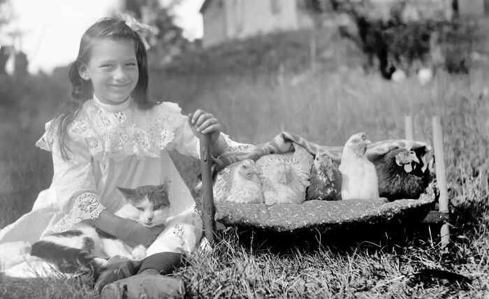This Page Shared 39 New Adorable Vintage Photos Of Children With Their Cats